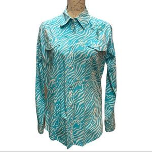 Gorgeous Cowgirl Hardware western shirt.  Size L